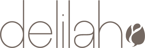 Logo de la marca Delilah, distribuida por Flé Cosmetics