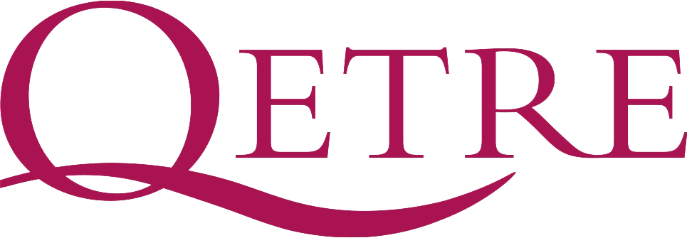 Logo de la marca Qetre, distribuida por Flé Cosmetics